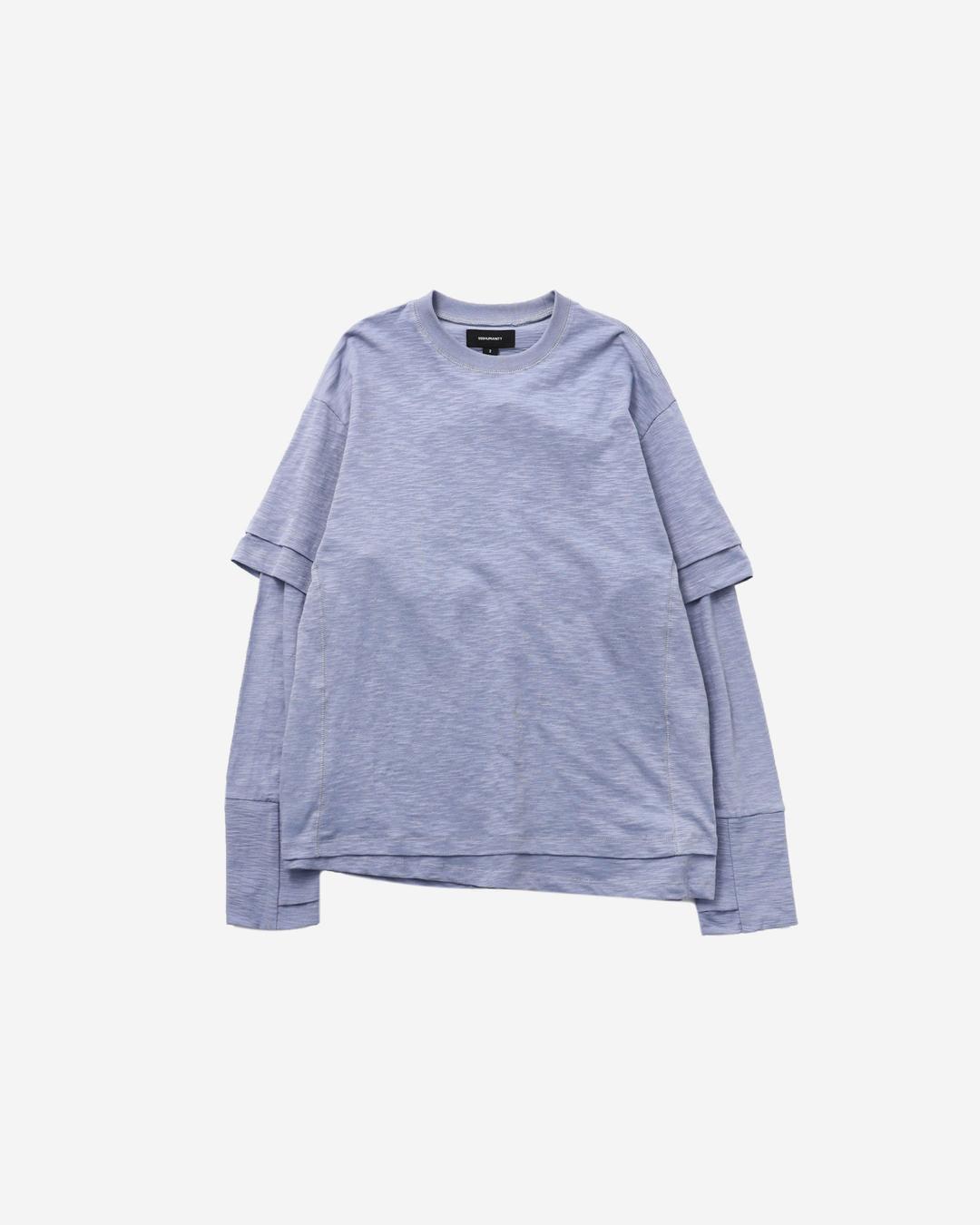 DOUBLE LAYERED TEE (SAGE BLUE)