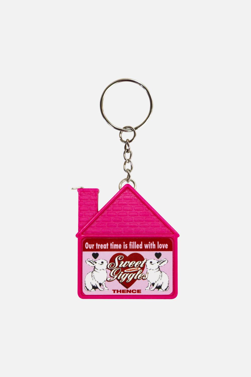 House-shaped Ruler Key Holder_Pink
