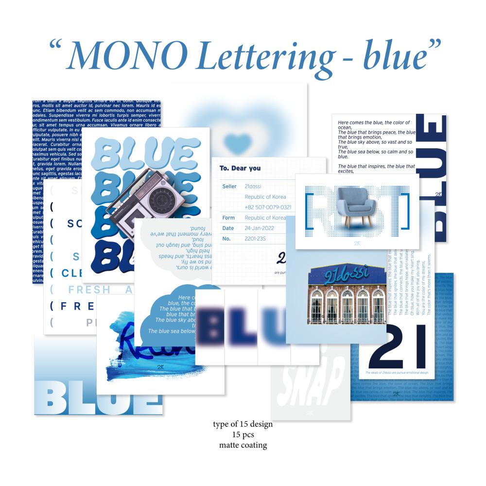 [이십일도씨] MONO Lettering - Blue