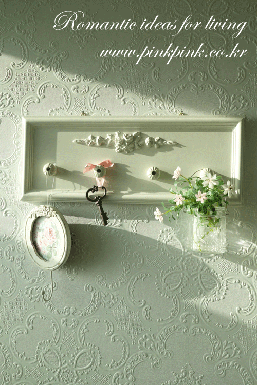 쉐비 아플리케 후크 걸이