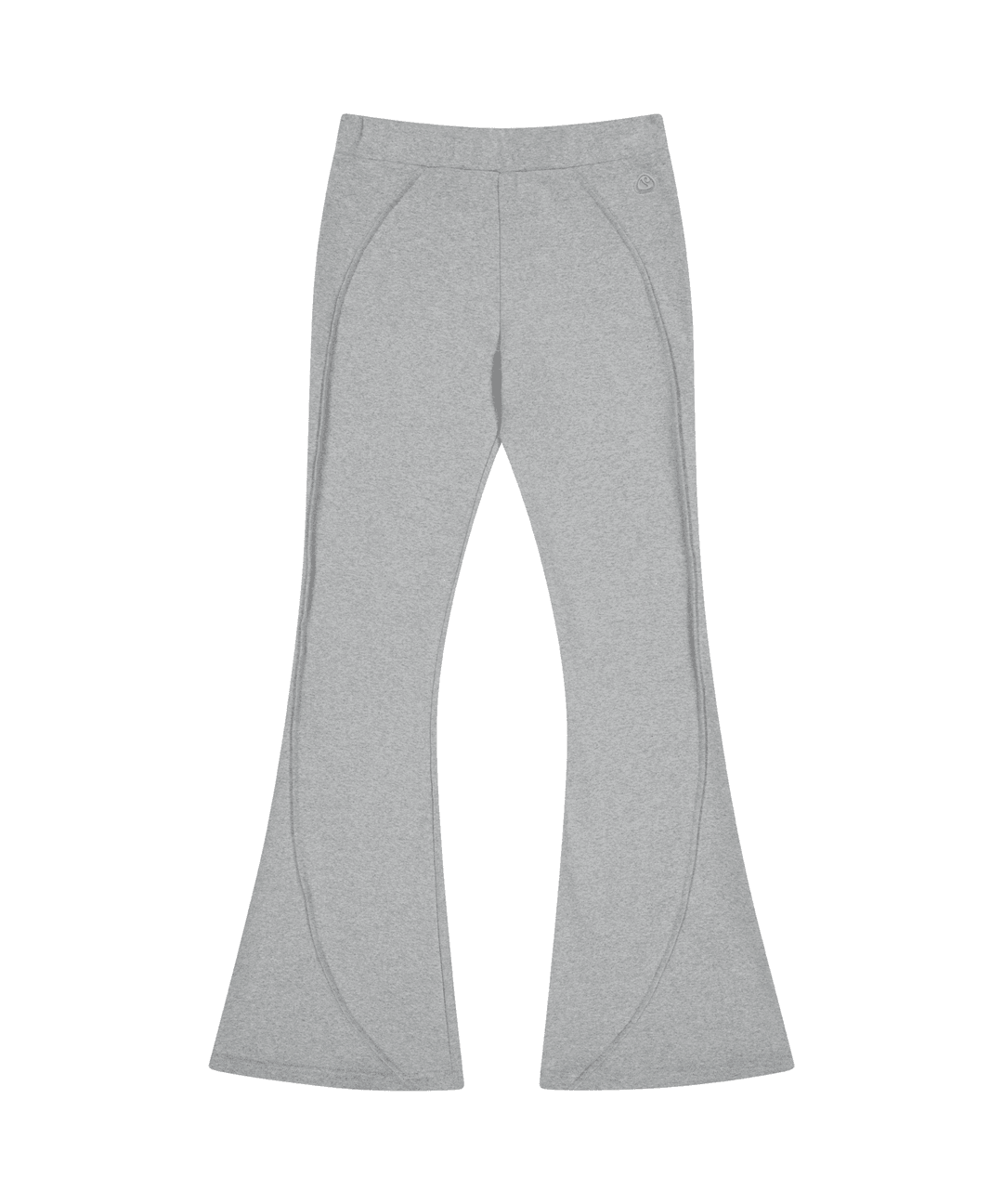 ROUND PINTUCK PANTS LIGHT GREY