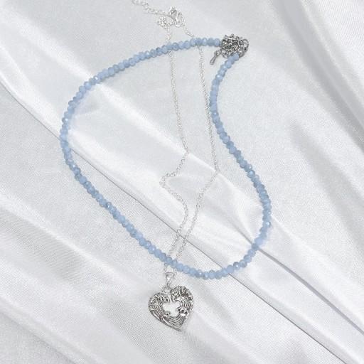 Wave heart 파도하트 실버 목걸이💙🌊
