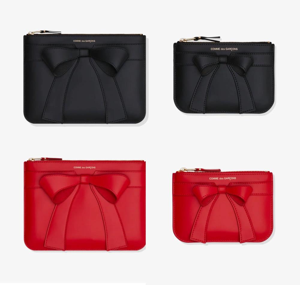 꼼데가르송 CDG WALLET Big Bow 빅 보우 리본 월렛 지갑 블랙/레드 0810/0510