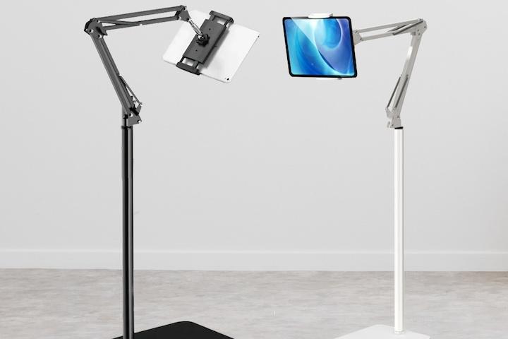 핸드폰 스탠드 2단 높이조절 자바라 침대 거치대 태블릿 아이패드호환