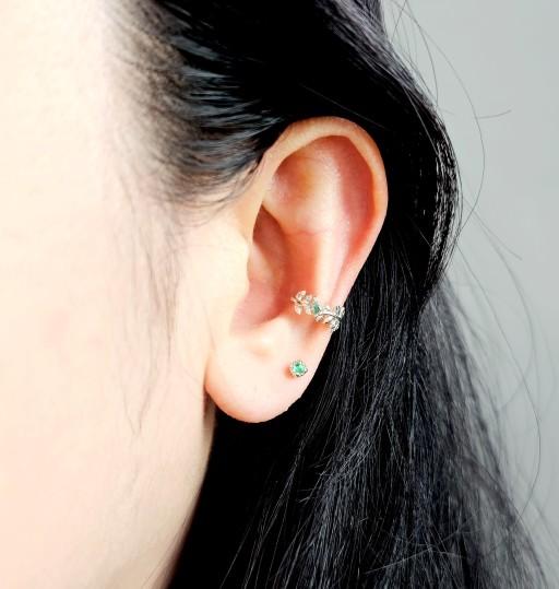 [실버/14K] 니케의 월계관🌿이어커프