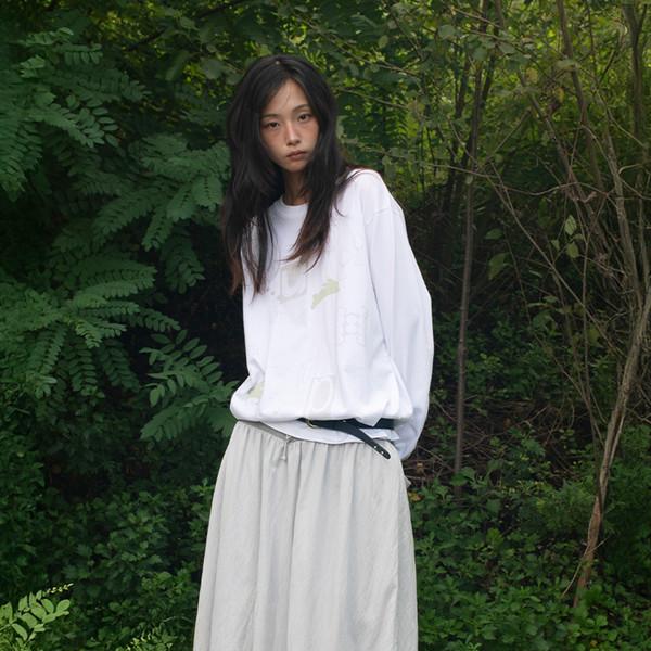 [2차] FLARE RIB SKIRT (GREY)