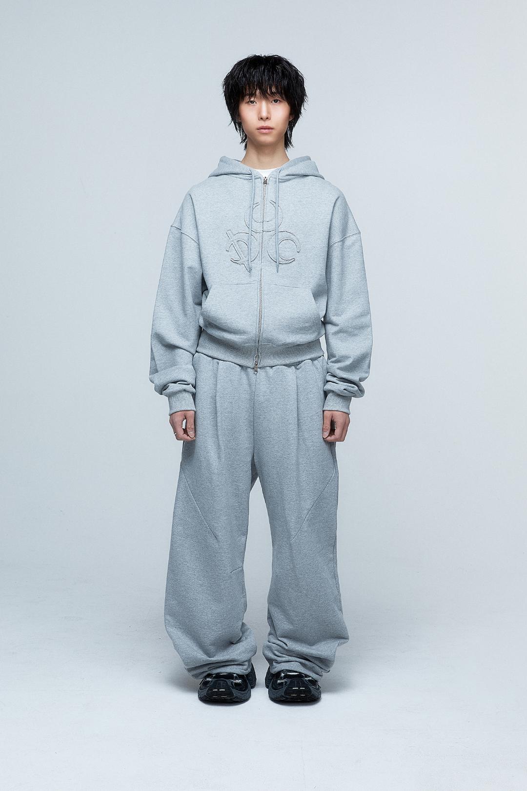 (DUC) Symbol Hoodie Zip-up Grey