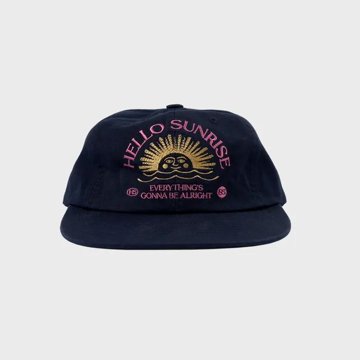 Washed Two Tone Arch Logo 6panel Cap_Navy