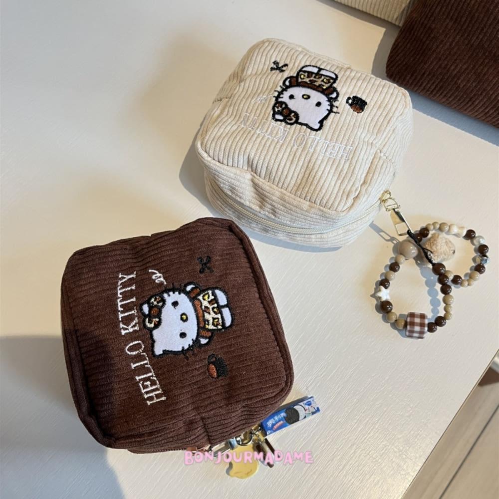 코듀로이 키티 파우치 화장품파우치