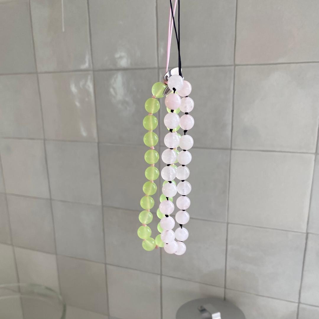 color stone beads strap