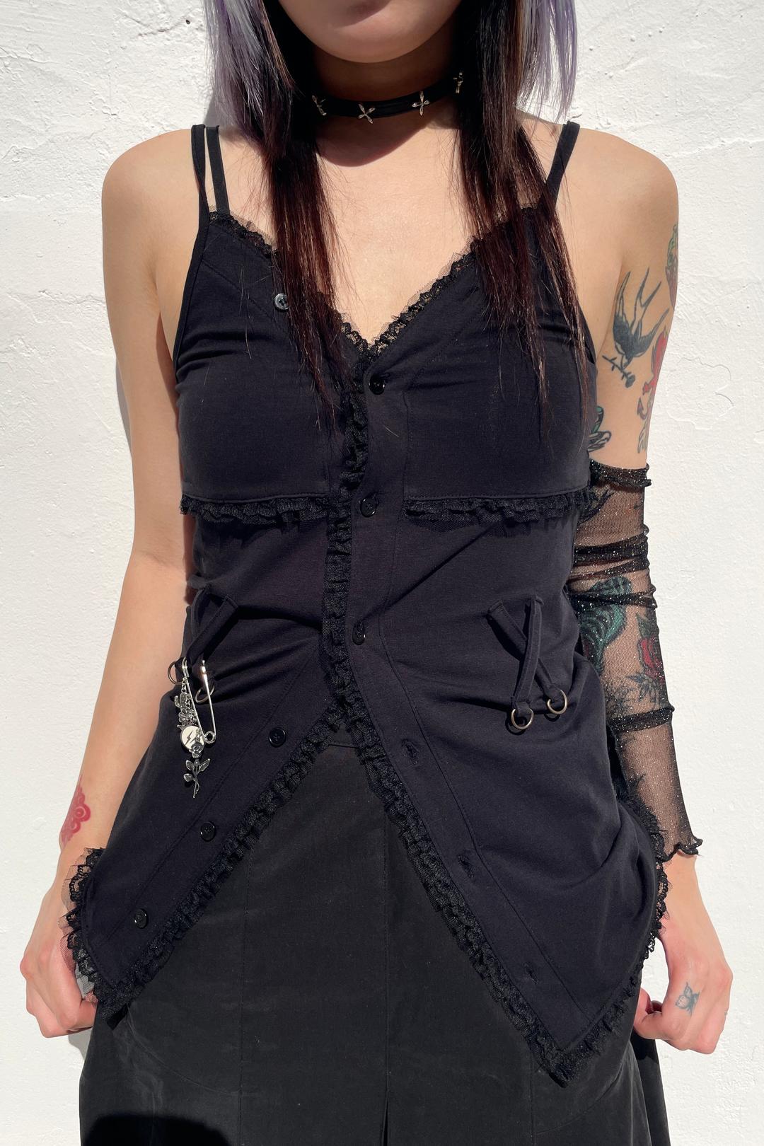LACE JERSEY TOP