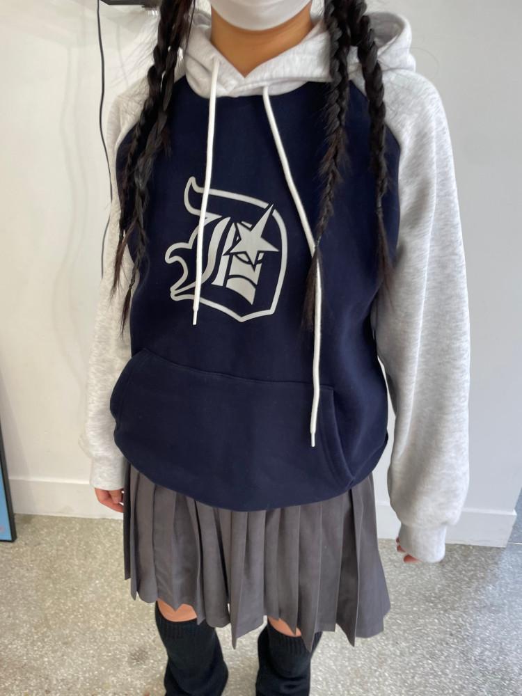 기모 배색 나그랑후드(2cols)