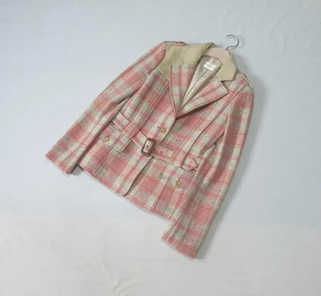 빈폴 벨티드 체크 자켓 55