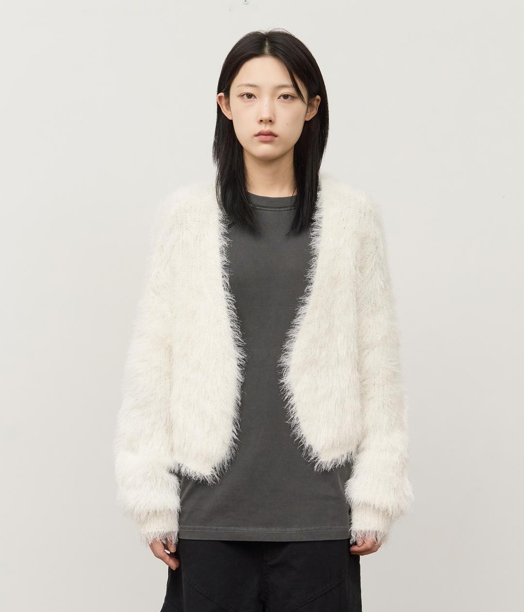 (W) Hiker Fur Cardigan (3color)