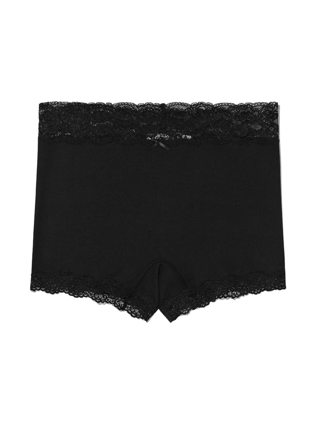 ALLURE LACE BOYSHORTS (BLACK)