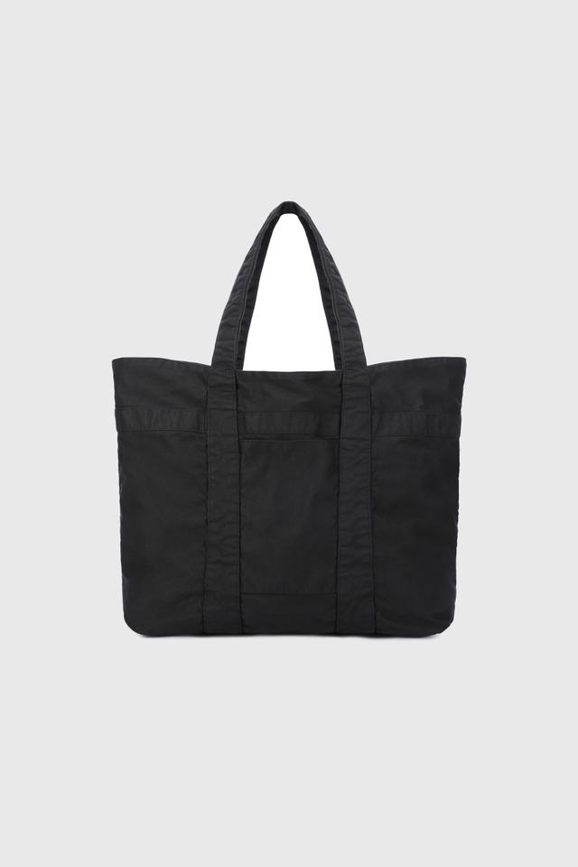 WASHED JUMBO TOTE BAG (BLACK)