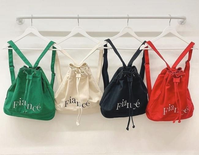 (당일배송)자수 레터링 캔버스 복조리 백팩 에코백 가방