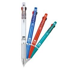 자바 제트3볼-M 3색펜 0.38mm 국산 저중심