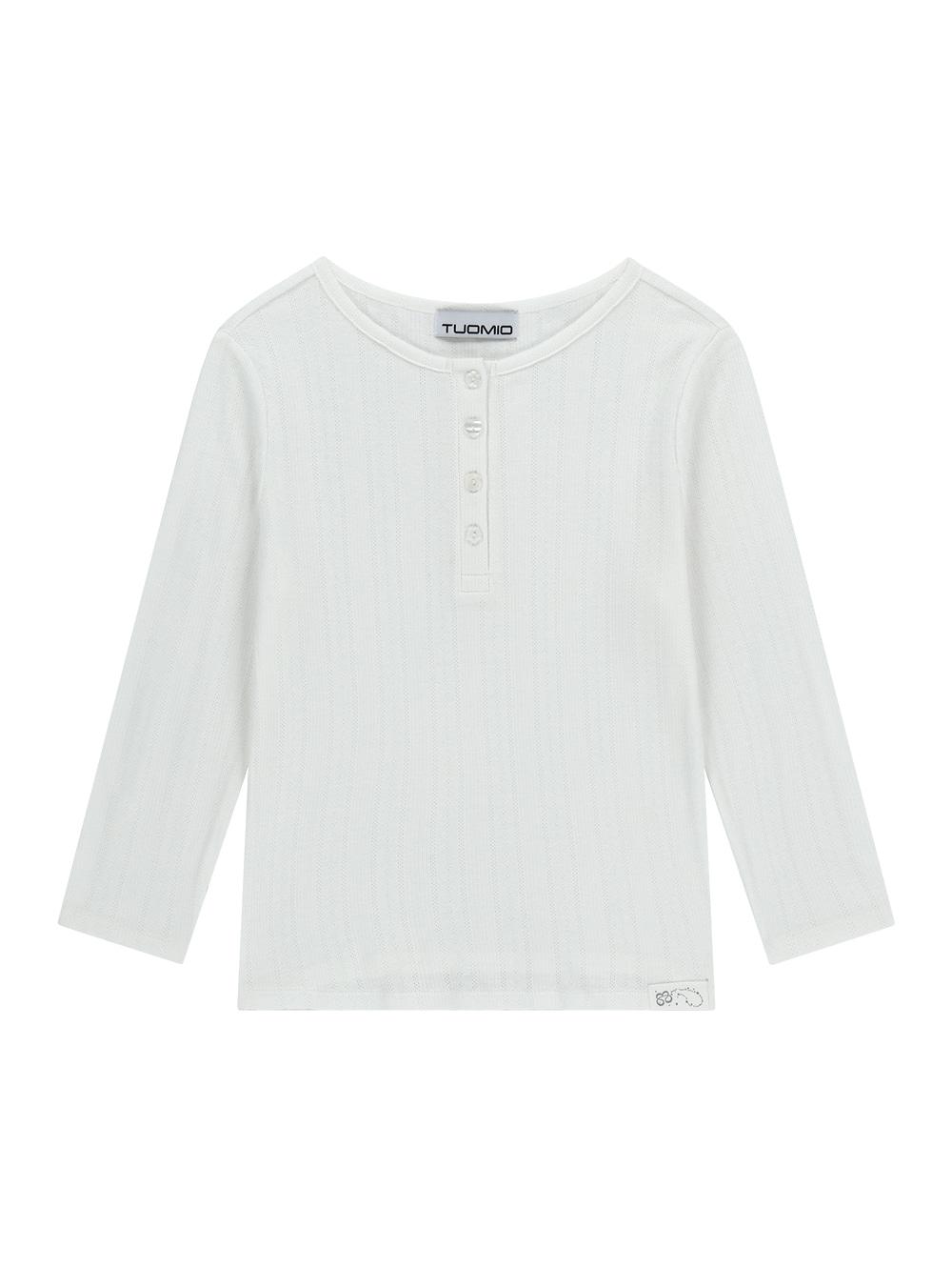 POINTELLE CAPRI  T-SHIRT [WHITE]
