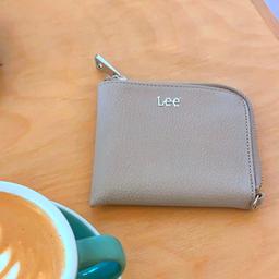 [Lee] 레더 라운드 로고 카드지갑 동전지갑, leather card wallet