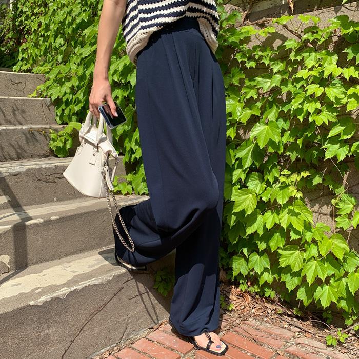 [5천장판매♥/MADE] 릴렉싱밴딩와이드슬랙스(쿨링ver.)