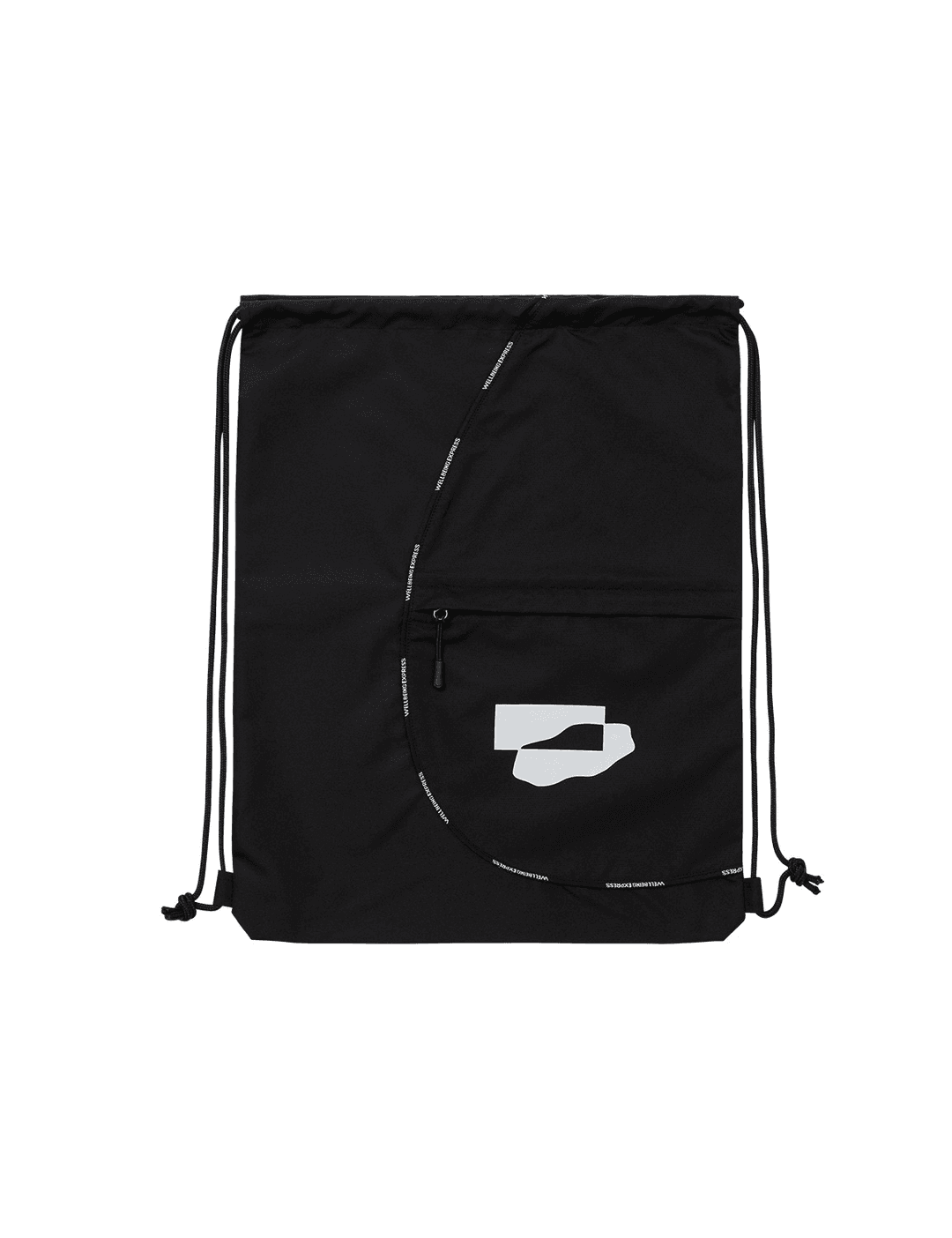 Nylon Gym Sack Black