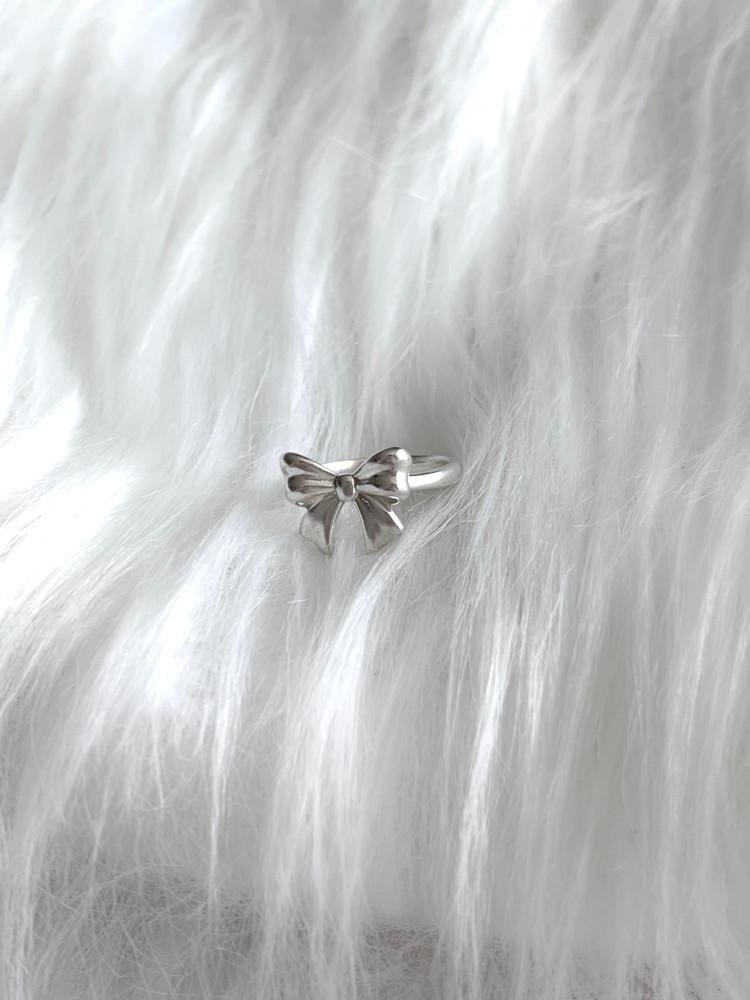 (어센틱/ silver925) bon bon ribbon ring 리본반지 애끼반지