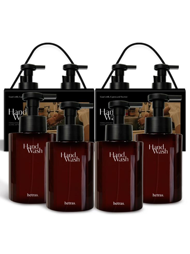 헤트라스 대용량 산양유 퍼퓸 버블 핸드워시 515ml x 4개