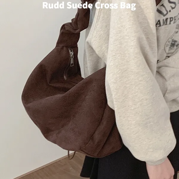 러드 스웨이드 크로스 백