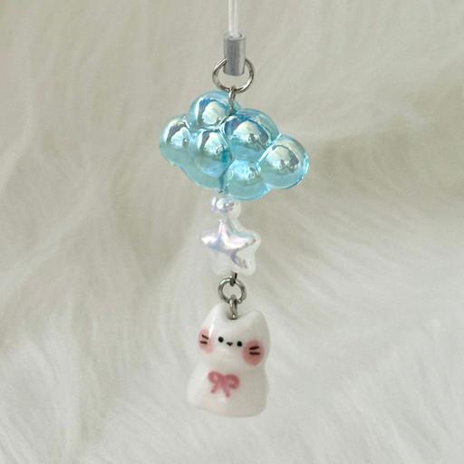 테루테루보즈 날씨요정 고양이 키링
