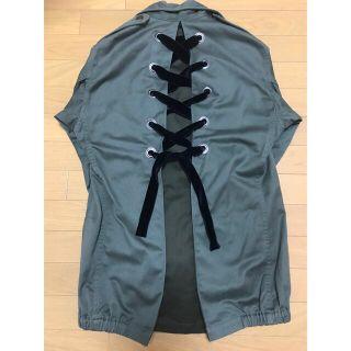 openingceremonyバックレースアップジャケット