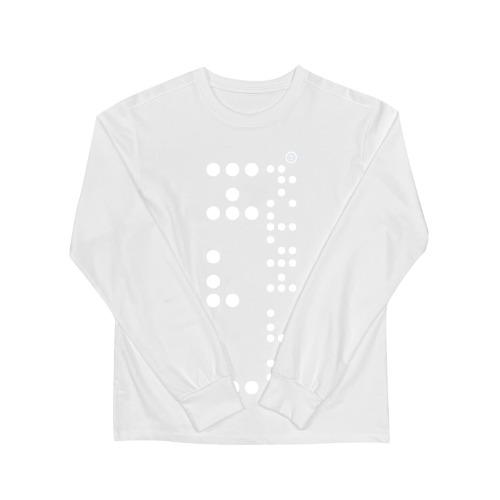 BRAILLE L/S TEE (WHITE)