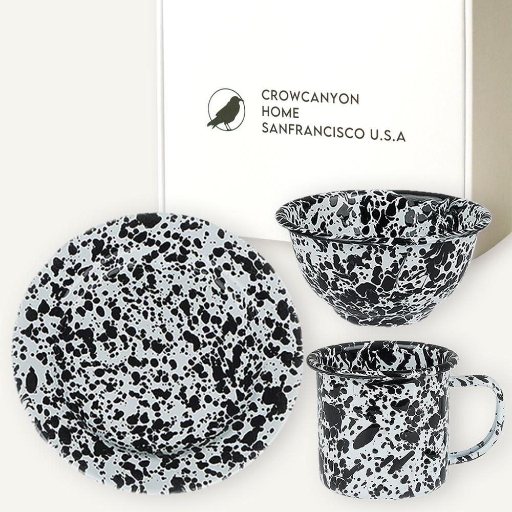 크로우캐년 올인원 선물 세트 (머그,접시,볼) 요거트 그릇 플레이트 컵 잔