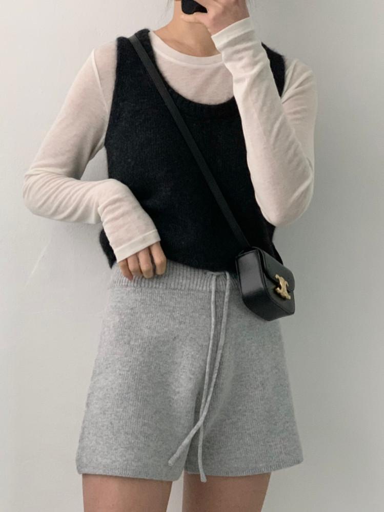 [스모키블루 차콜 당일배송] helvetica 헬베티카 뉴 레이어드 긴팔 라운드 티셔츠 이너 데일리 이너프