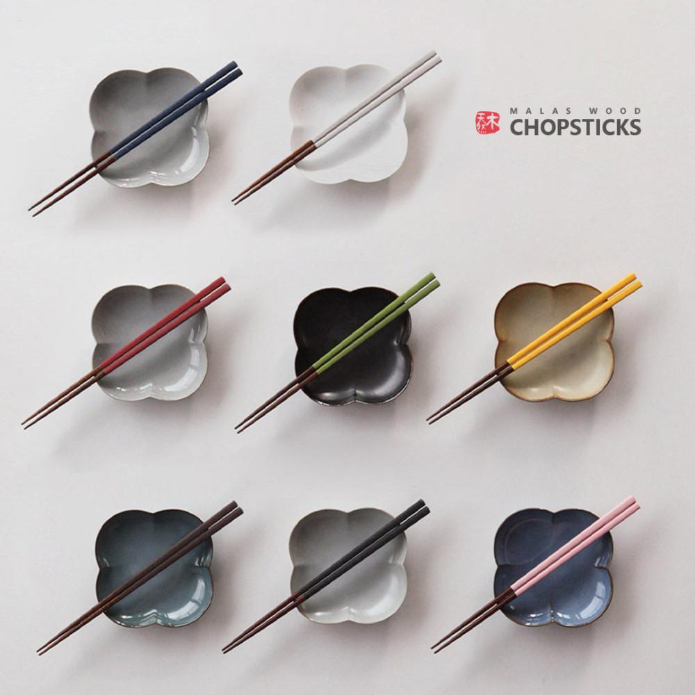 휴바트 카나미 젓가락 천연목 말라스우드 핸드메이드 나무젓가락