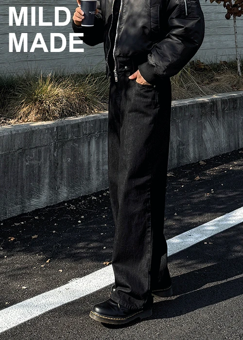(MILD MADE)MD.068-Black raw denim (당일출고)