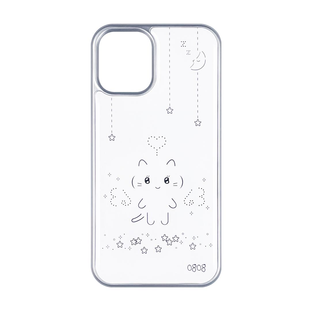angel nyanya emoji phonecase (silver)