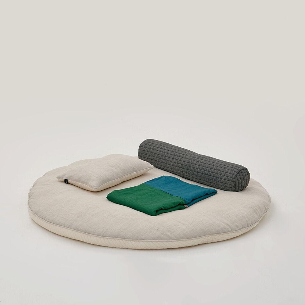 프리미엄리넨 라운드 매트 오트밀