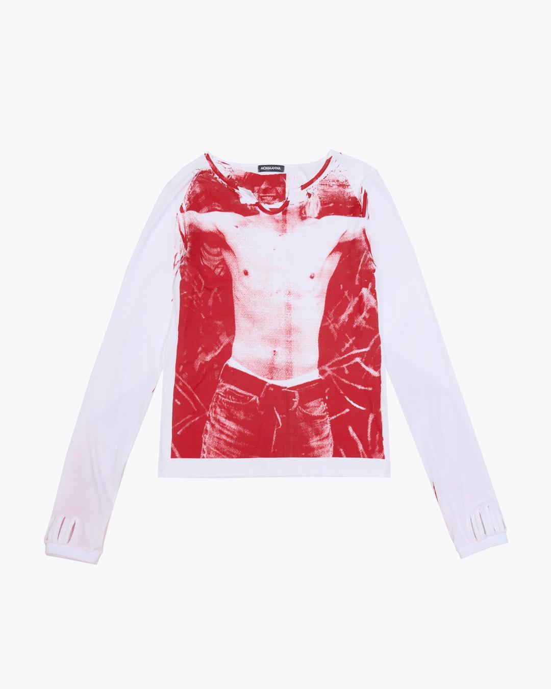 WEIGH-IN LONG SLEEVE (WHITE/RED)