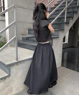 써니 나일론 밴딩 스커트 (2color)