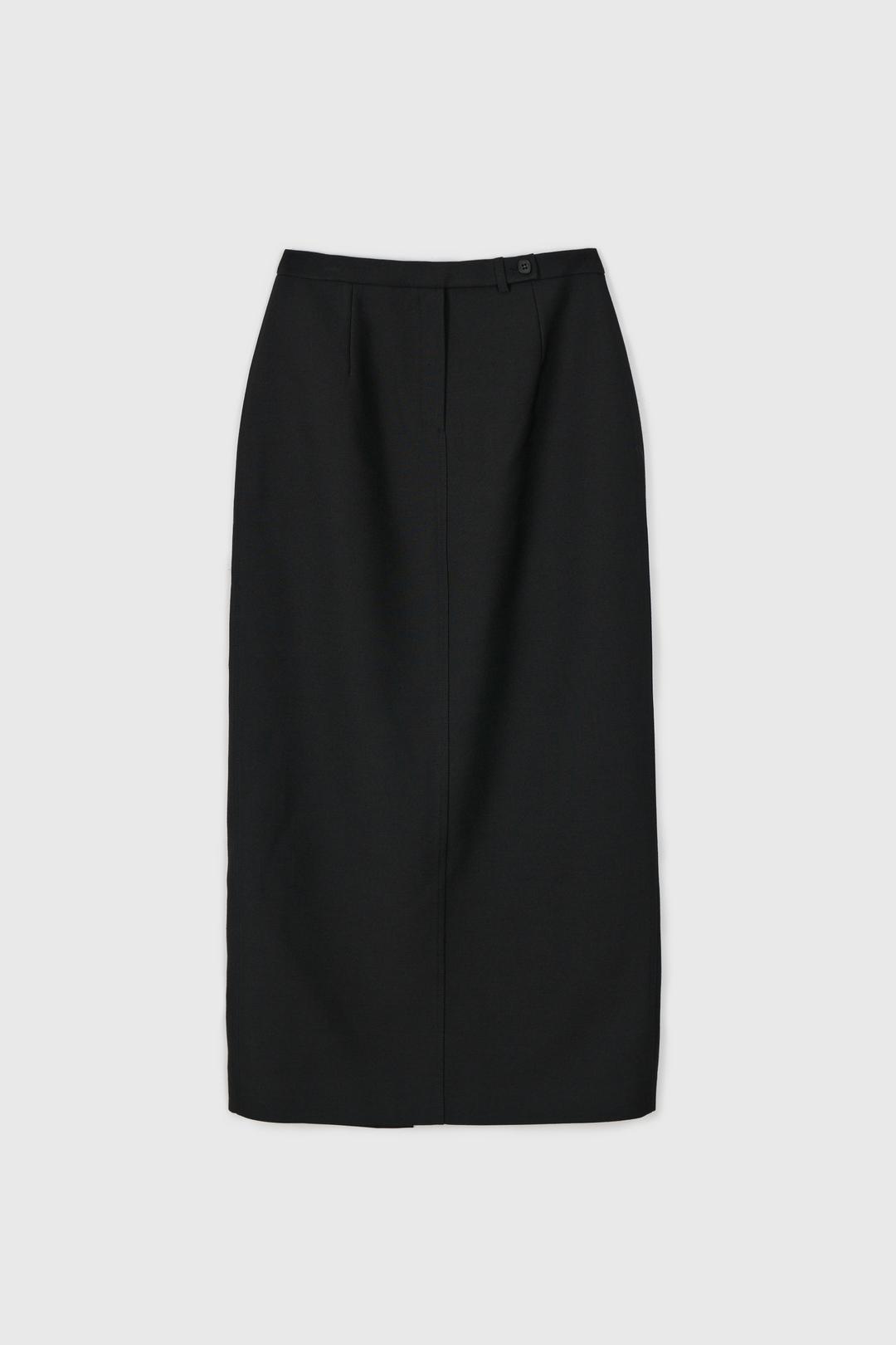 Classic H-Line Maxi Skirt (Black)