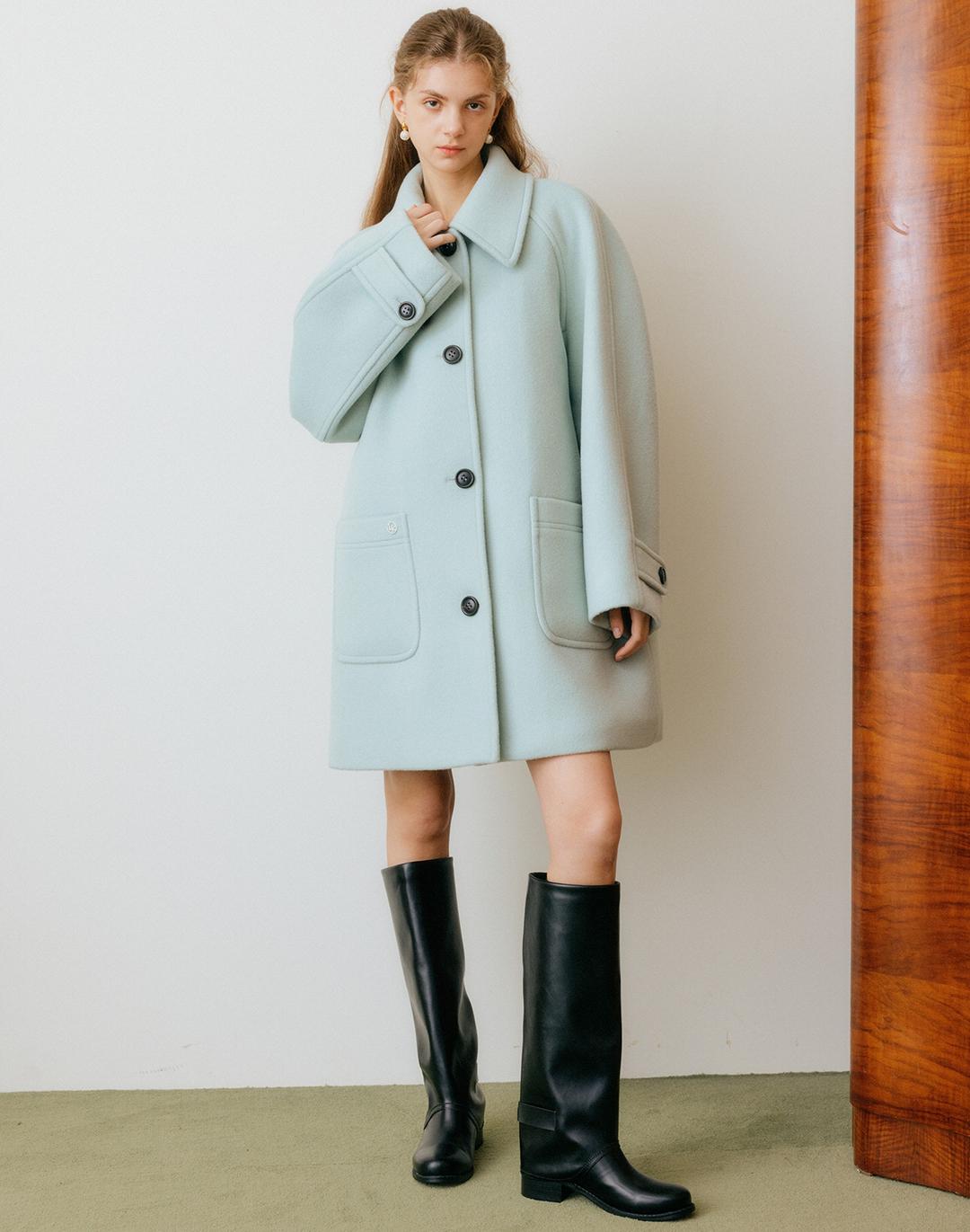 민트 마리 하프 울 코트 / MINT MARY HALF WOOL COAT