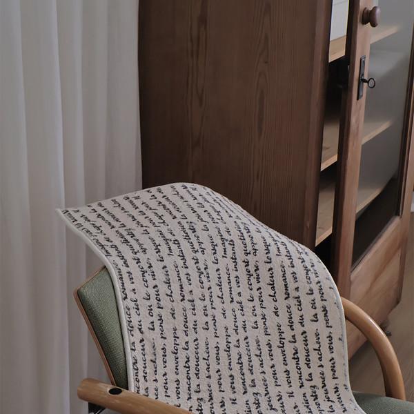 레터 프렌치 워셔블 프리미엄 발매트