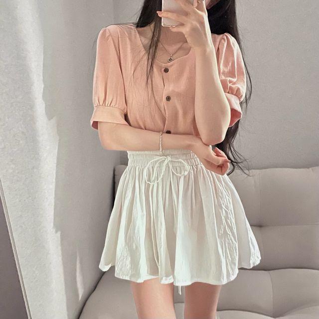 [치마바지/여름스커트/치마바지/A라인] 린넨 후레아 A라인 스커트 치마바지 4color_클로드모어