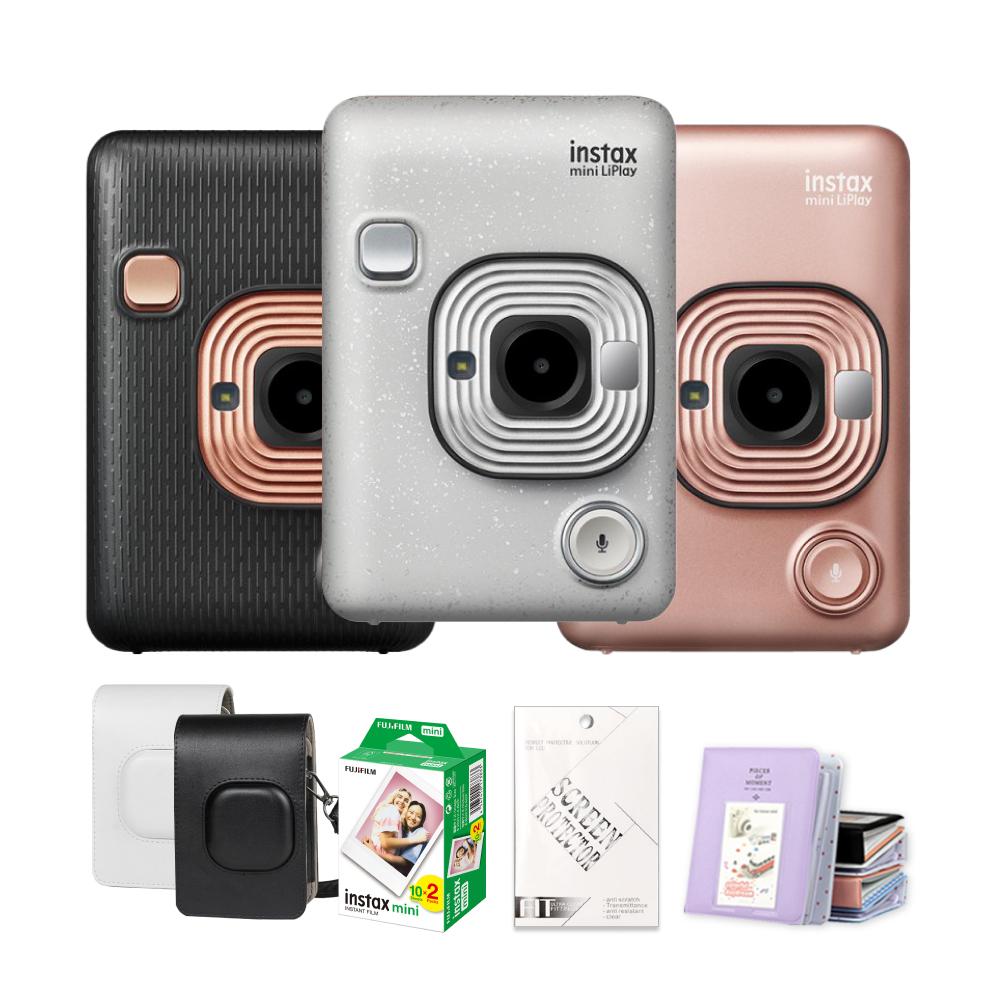 인스탁스 미니 리플레이+필름20매+케이스+선물2종SET 사진인화기 폴라로이드