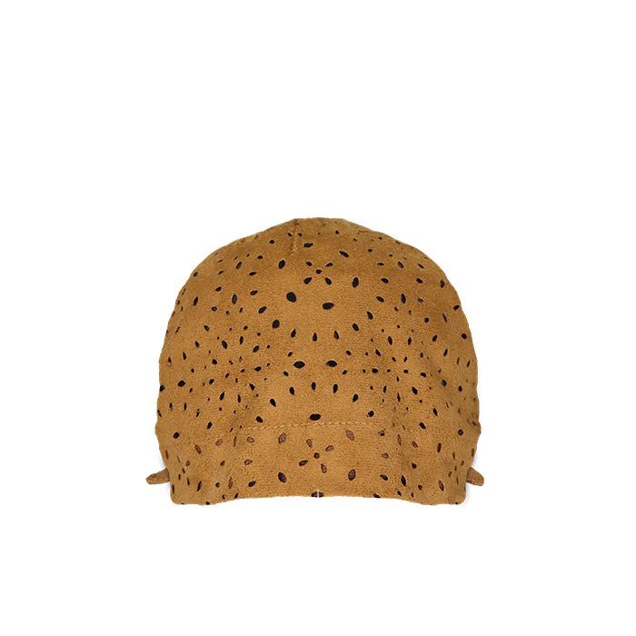 Punching Suede Beanie Camel
