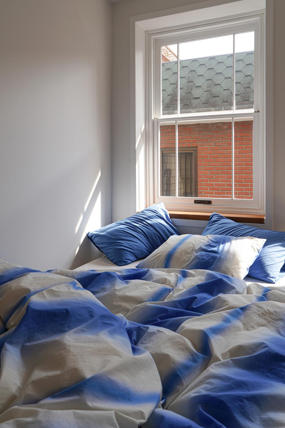 SMUDGE STRIPE DUVET COVER SETBada