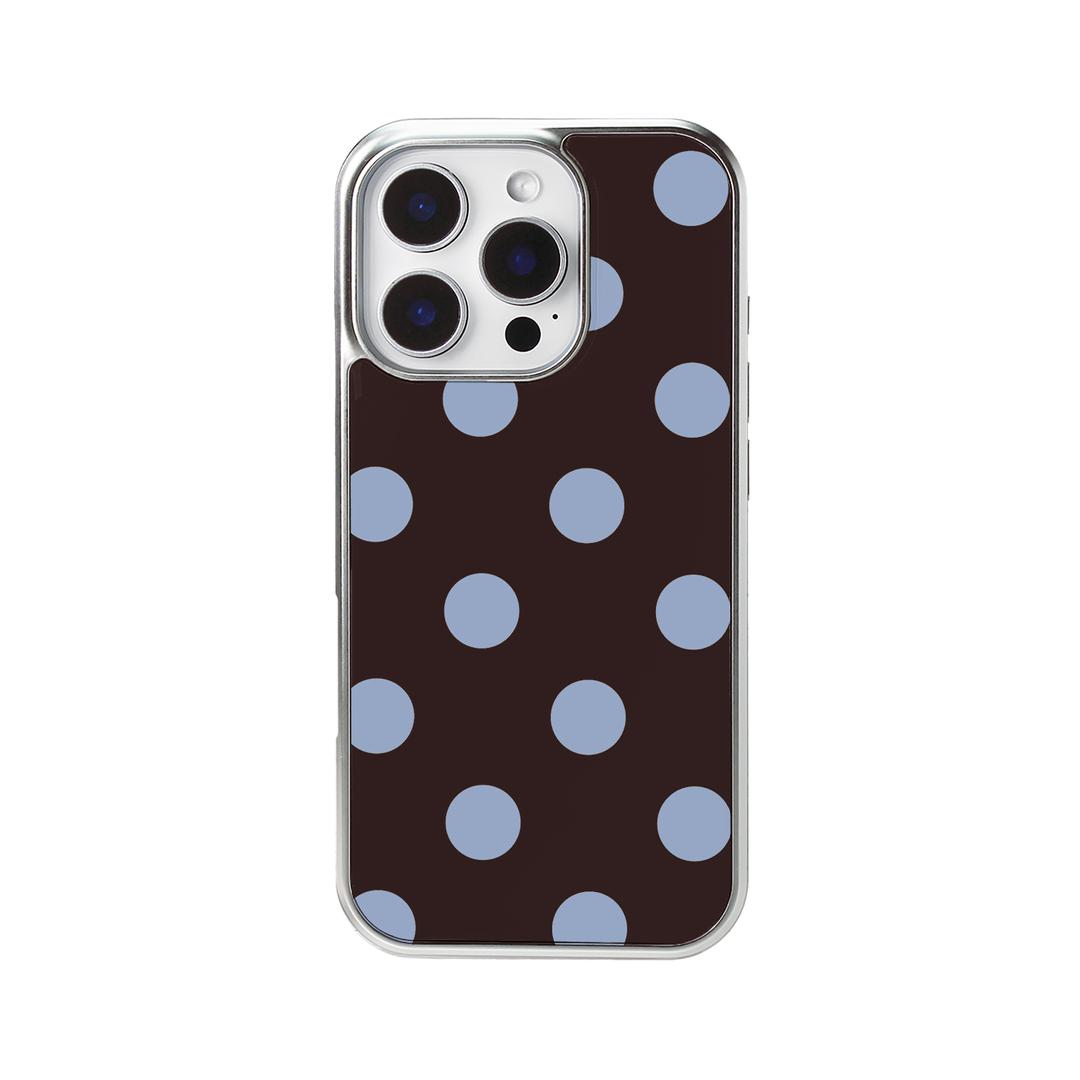 Dot Case - Cacao Blue (Silver Epoxy)