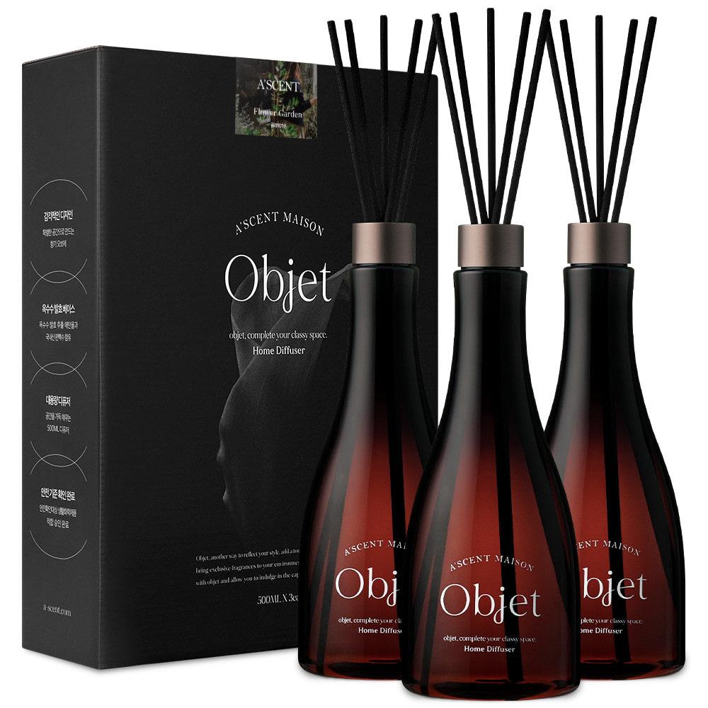 에이센트 오브제 대용량 디퓨저 500ml 3개 세트