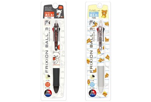 리락쿠마 프릭션 3색 볼펜 0.5mm